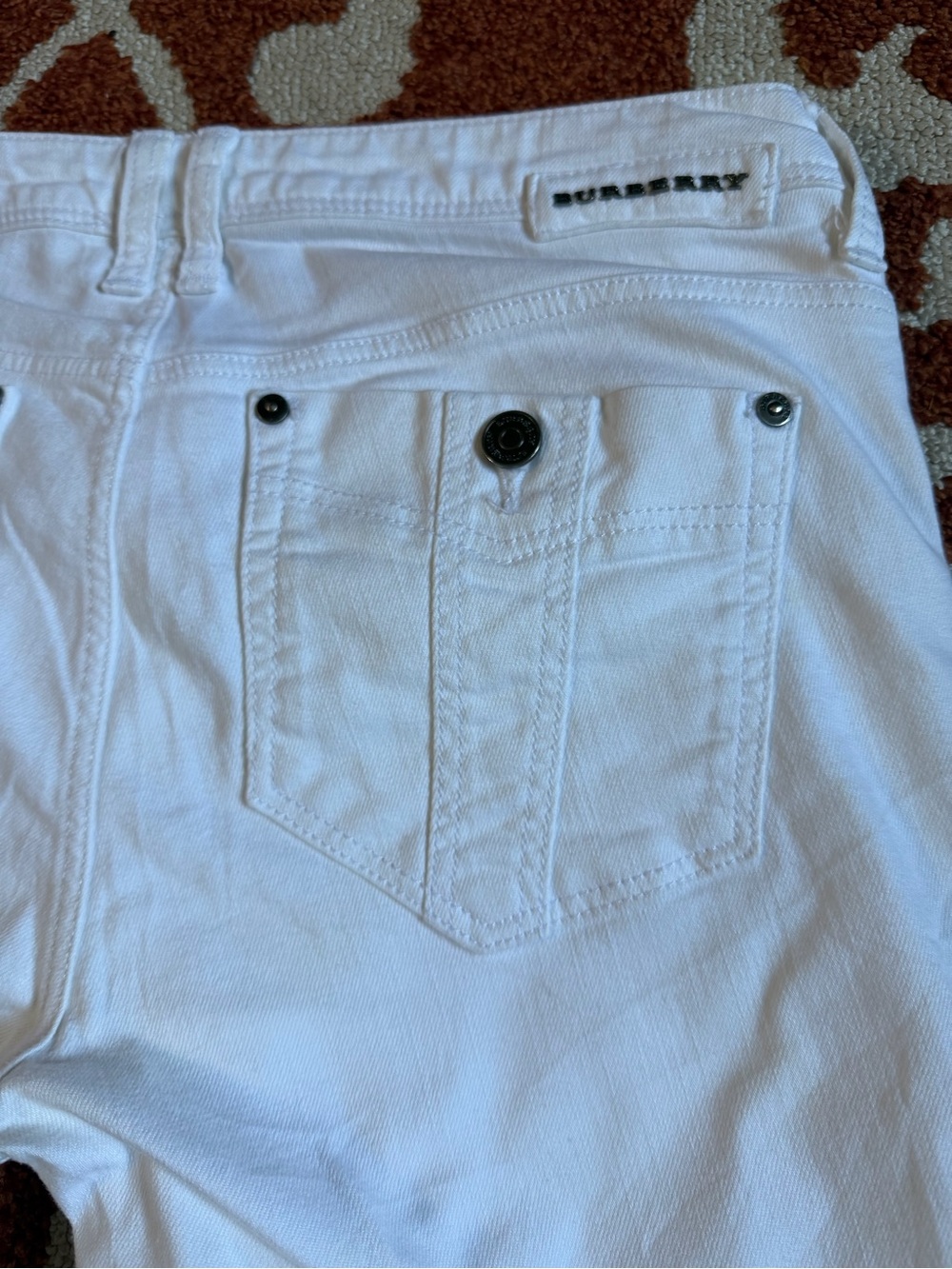 Burberry Brit Buckingham White Skinny Leg Jeans 30 - Picture 4 of 5